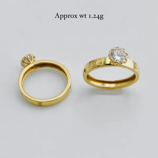 Ring with Cubic Zirconia Stone