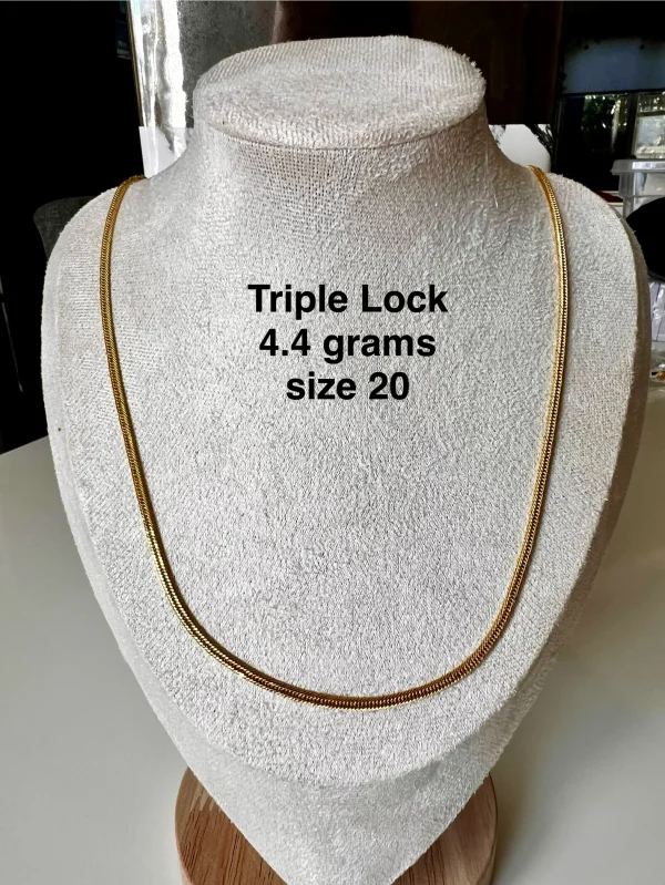 Triple Lock Necklace