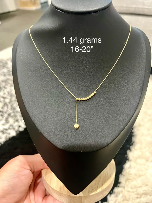 Heart with Beads Necklace